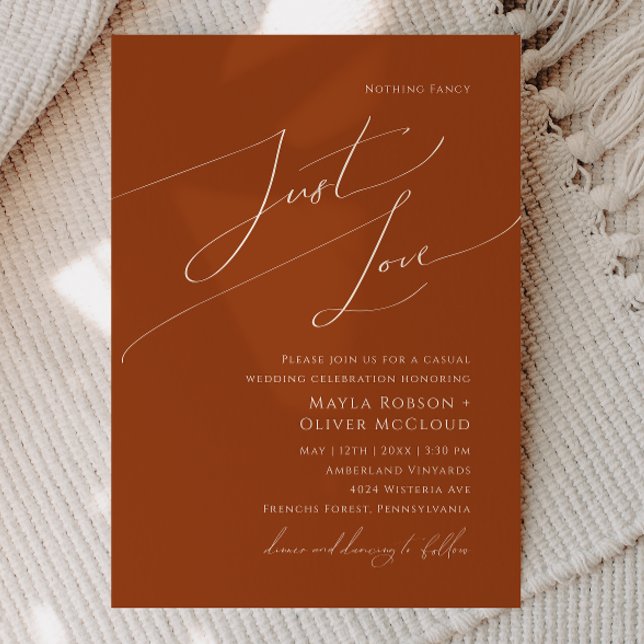 Convites Deserto Whimsic | Terracotta Apenas Casamento Por  (Criador carregado)