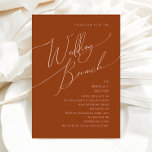 Convites Deserto Whimsic | Terracotta Wedding Brunch<br><div class="desc">Este deserto balbuciano | o convite para o casamento de terracotta é perfeito para o seu simples beige ocidental rústico e o seu brunch de tons de terra de terracotta. A paleta neutra de cor do feto é a vintage a sudoeste com um toque moderno. A escrita é uma caligrafia...</div>