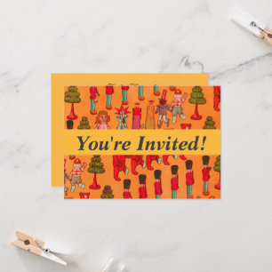 Convites Desfile de Brinquedos de Natal Antigos 1907 Revist