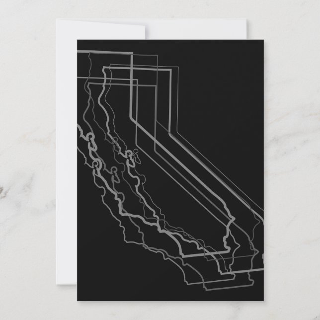 Convites desfoque da califórnia (Frente)