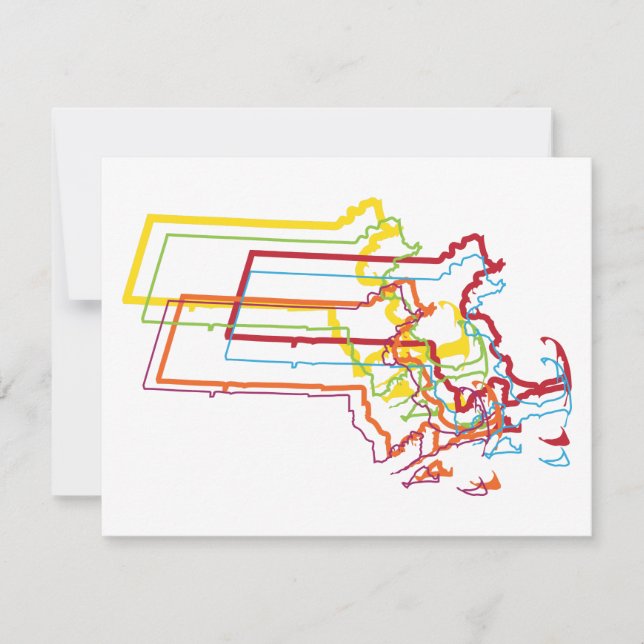 Convites desfoque do orgulho de Massachusetts (Frente)