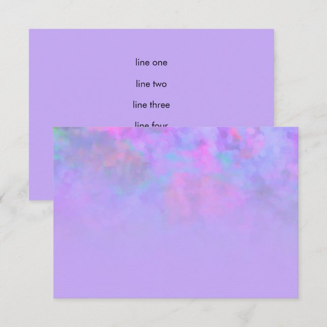 Convites Design Abstrato de Festa After Party em Roxo (Frente/Verso)