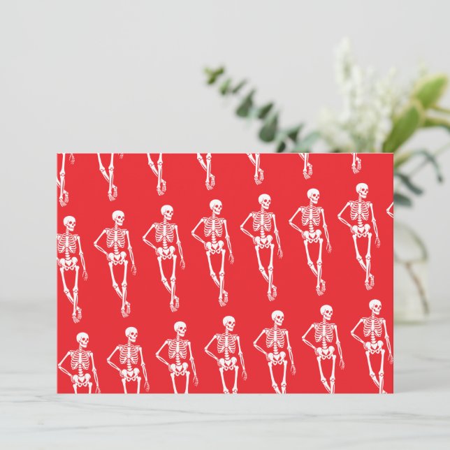 Convites Design Assustador de Halloween Fofo (Em pé/Frente)