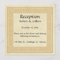 Design Celta com Recepção de casamento Claddagh.