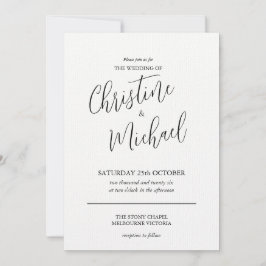 Convites Design clássico simples