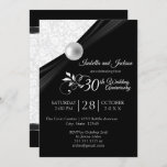 Convites Design de aniversário da Pérola - Preto e Branco<br><div class="desc">🥇 UM DESIGN DE ARTE DE DIREITOS AUTORAIS ORIGINAL, DE Donna Siegrist, DISPONÍVEL SOMENTE NO ZAZZLE! Modelos de convites para eventos e festas de aniversário prontos para você personalizar. Um design moderno pronto para personalizar para qualquer tipo de partido ou evento, simplesmente mudando o texto. ✔ NOTA: SOMENTE MUDE AS...</div>