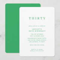 DESIGN de aniversário MINIMALISTA, coroa verde-mod