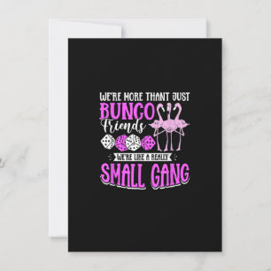 Convites Design de Bunco Game Flamingo para um Babe Bunco