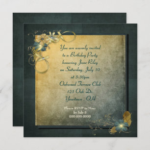 Convites design de colheita para Festa de aniversário