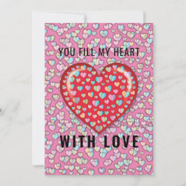 Convites Design de Coração Minimalista Elegante