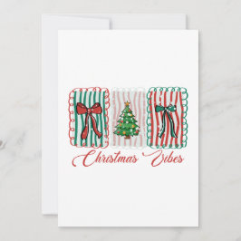 Convites Design de Férias Festivas Vibes de Natal