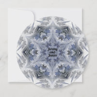 Design de flocos de neve do caleidoscópio Azul com