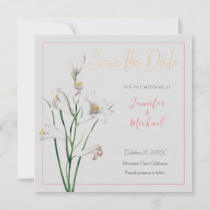 Convites Design de Flor Profissional de Casamento Salve a D