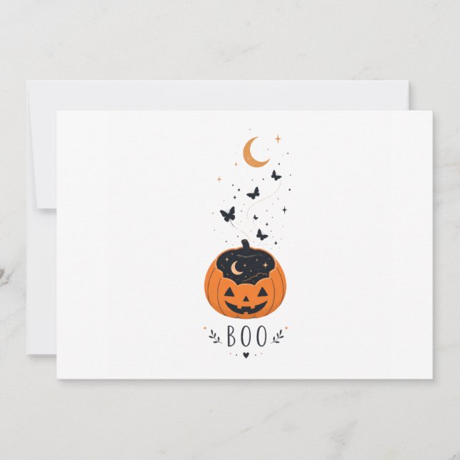Convites Design de Halloween de Abóbora da Temporada Assust (Frente)
