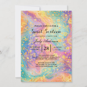 Convites Design de Monograma Floral Abstrato Moderno com Br