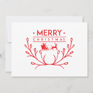 Convites Design de Natal com renas