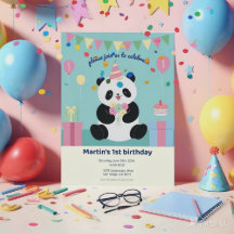 Design de Panda doce com Rosa & Verde-mint