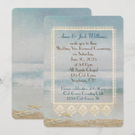 Convites design de renovação de vow do casamento