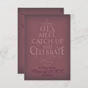 Convites Design de Reunião Escolar.