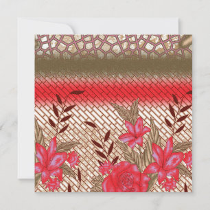 Convites Design de tecido de intricato com padrões florais