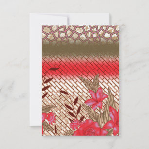 Convites Design de tecido de intricato com padrões florais