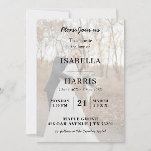 Convites Design de Tributo de Foto Memorial Elegante