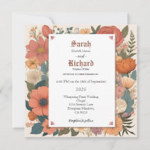 Design de Vintagem Floral Elegante em Matizes Past