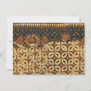 Convites Design do padrão de arte do café Bean Batik