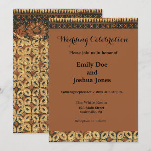 Convites Design do padrão de arte do café Bean Batik