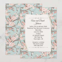 Convites Design do Sakura Cherry Blossom para renovação de