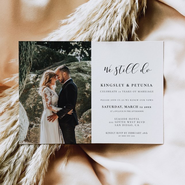 Convites Design Elegante Ainda fazemos foto de renovação do (Criador carregado)