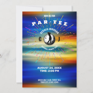 Convites Design Elegante com Tema de Golfe