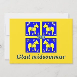 Convites design escandinavo, Midsommar Personalizado