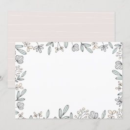 Convites DESIGN Floral Delicado do Vazio