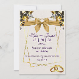 Convites Design Floral Elegante-Moderno para o seu Dia Espe