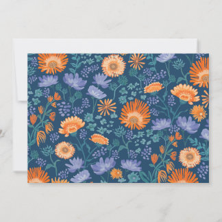Convites Design Floral Pintado à Mão do Calendário