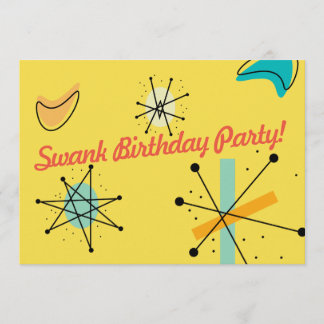 Convites Design moderno do meio século