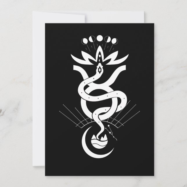 Convites Design original para impressão da Cobra de 2025, T (Frente)