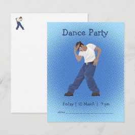 Convites Design personalizado do Dance Party