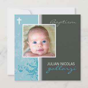 Convites DESIGN PERSONALIZADO: Suzana Baptism Invite - posh