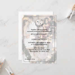 Convites Design Seu Próprio Casamento de Colagem Fotográfic