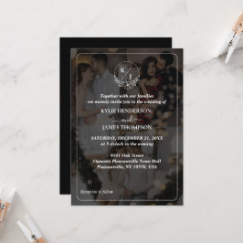 Convites Design Seu Próprio Casamento de Colagem Fotográfic