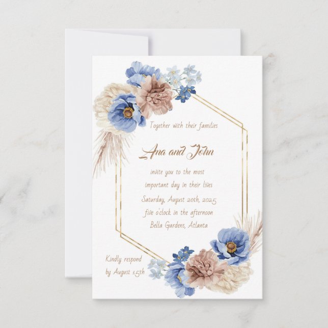 Convites Design sofisticado (Frente)