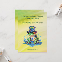 Convites design superior do Sapo "Hoppy" e do Dia de os pai