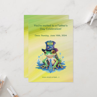Convites design superior do Sapo "Hoppy" e do Dia de os pai