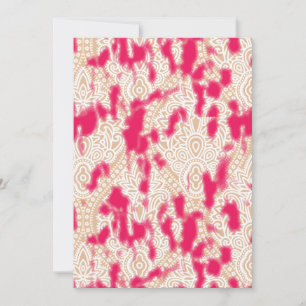 Convites Design têxtil isolada com uma cor rosa rica