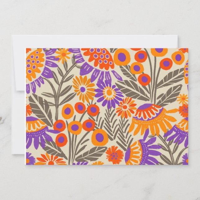 Convites Design Tropical de Flor Negrito (Frente)
