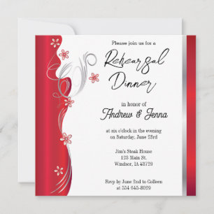 Convites Design vermelho suave