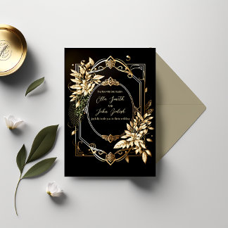 Convites Designs de luxo editáveis para o casamento