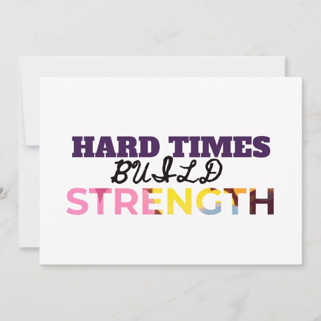 Convites Designs de Palavras Inspiradoras (Frente)